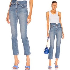NWT Jonathan Simkhai Fold Over River Jeans